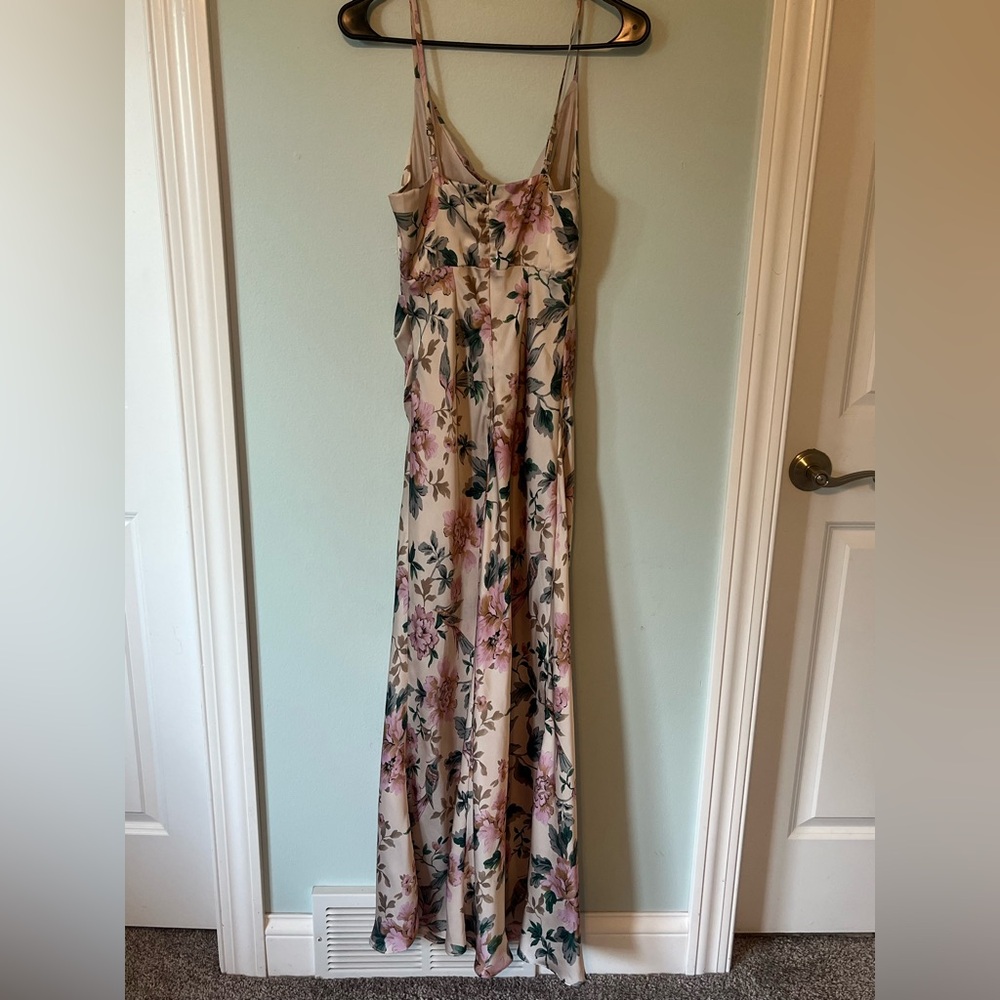 Dress Forum Cream and Pink Floral Dress - Picture 2 of 5